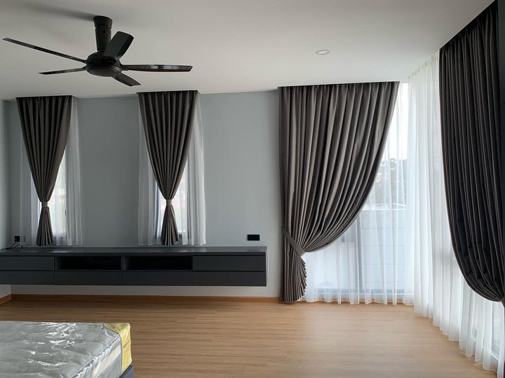 Motorized blackout curtains